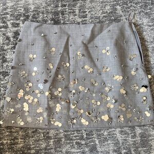 Simkhai Gray Sequin Women's Skirt